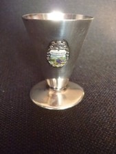 Pokal Silber Trink Becher Wappen Rossbach Wied Rheinland Pfalz Krone Eierbecher