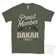 STOLZES MITGLIED DER DAKAR FAMILIE T-SHIRT Nachname Nachname Erbe Abstammung