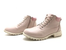 Hüftgold Berlin Damen Stiefel Gr. 39 Stiefeletten Schnürboots Halbstiefel Rosa