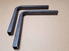 2 Stck. Rohrbogen 90° Rechteckrohr 30x20x2 Bögen Rohrbögen Bogen Stahl Rohr