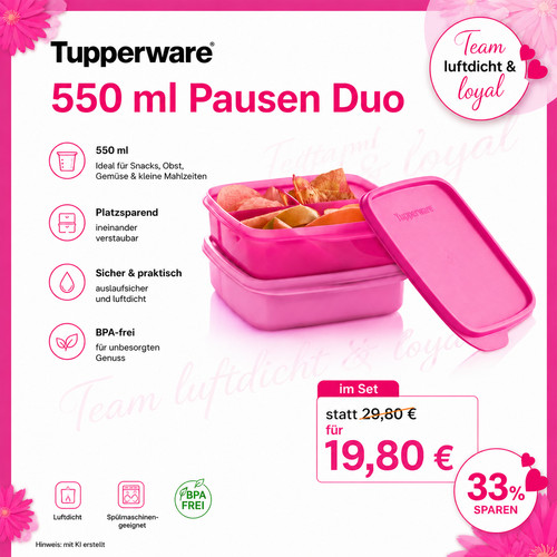 Tupperware eco pausen - eco+, 550