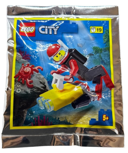 Lego city taucher - taucher, minifigur
