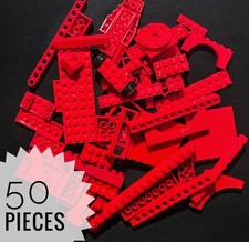 Lego ®  Steine ROT 50 STÜCK