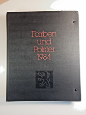 Peugeot Farben und Polster 1984 - Händler Mustermappe / Lackmuster Stoffmuster