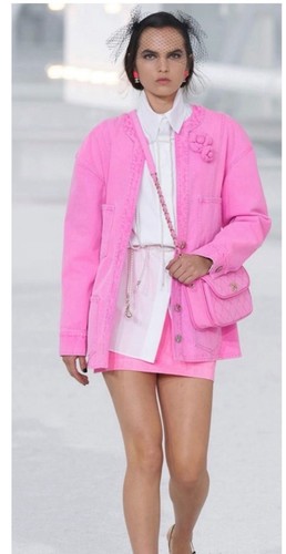 Chanel jacke denim runway - chanel,