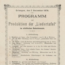 Erlangen Liedertafel Programm