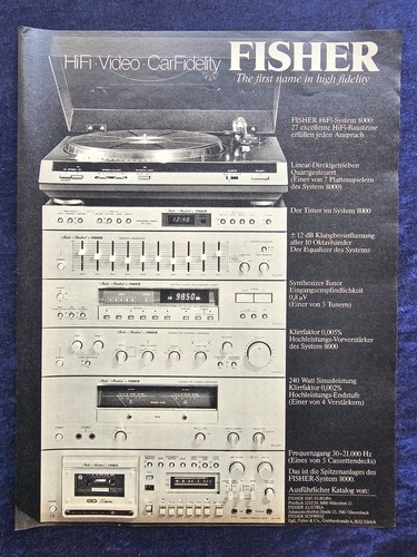 Fisher hifi system 8000 - hifi,