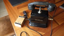 Desk telephone hand crank - desk, telephone,