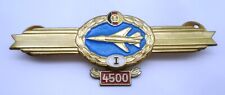 DDR NVA  Klassifizierungsabzeichen Flugzeugführer Stufe I Anhänger 4500h  Muster