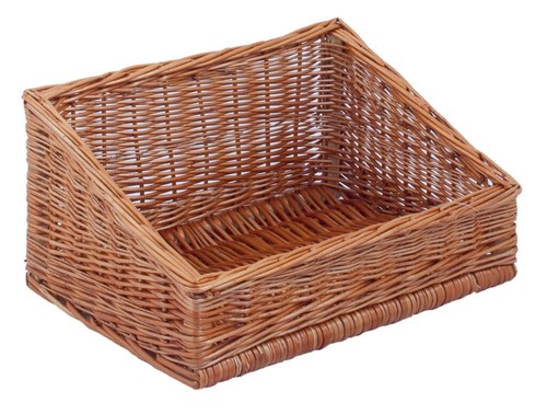 Regalkorb schräg naturbraun - schräg,,