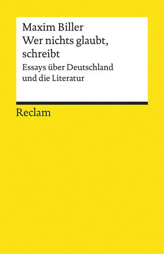 Wer nichts glaubt schreibt - nichts,