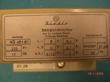 Siedle Netzgleichrichter NG