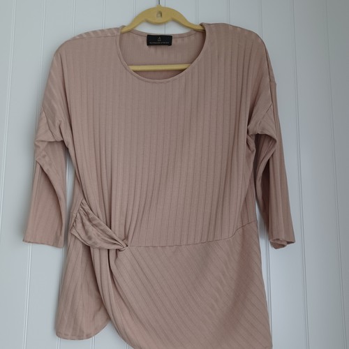Damen shirt beige v - damen,