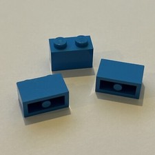 6004943 LEGO® Stein 1 x 2 dunkel Azurblau 2 Stück