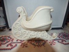 Partylite Schlitten Porzellan elfenbein  #PO 430 2.Wahl Sammler