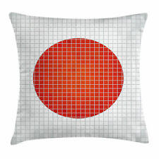 Kissenbezug Dekokissen für Sofa Abstrakt Mosaik-Flagge von Japan