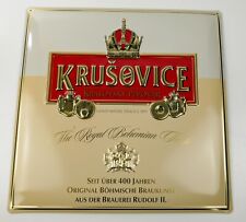 Krusovice Bier Blechschild Traque1891 Brauerei Böhmen Czech Beer Pivo Bière 1222