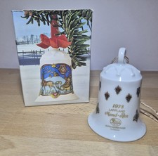 Hutschenreuther Porzellan Weihnachts Glocke 1978, mit feinem Haarriß 