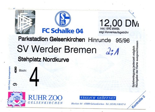 Ticket schalke - fc,