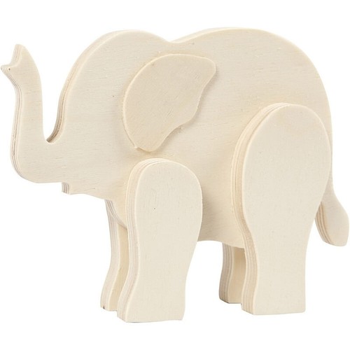 Elefant aus holz - elefant,
