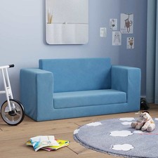Kinder Schlafsofa 2-Sitzer Kindersessel Kindersofa Sofa Weicher Plüsch vidaXL