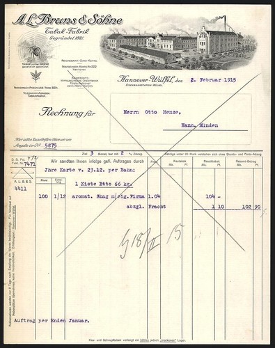 Rechnung hannover wülfel - rechnung, hannover-wülfel