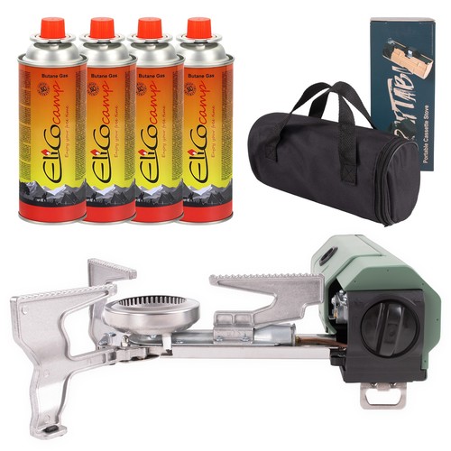 Camping gaskocher 2in1 mit - gaskocher,