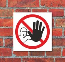Schild Stop Durchgang verboten Türschild Hinweisschild 200 x 200 mm