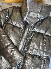 Jacke aus Pailletten - Silber/grau - italienische Marke Phad - Neu, nie getragen