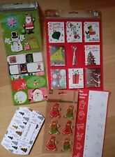 Konvolut 57 Geschenkanhänger  6 Filzfiguren  Geschenkbox Weihnachten  NEUWERTIG 