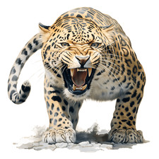 Car Sticker 18x18 cm | Leopard