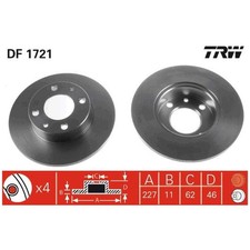 2x Bremsscheibe für Fiat 124