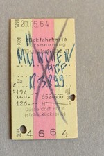 Fahrkarte Bahn Karton |