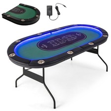 Foldable 10 Player Poker Table