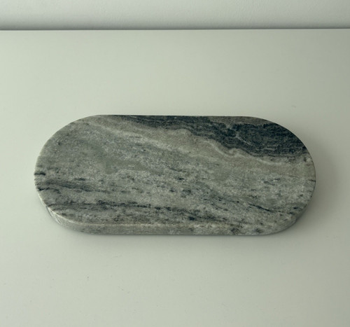 Ovale servierplatte aus - aus, stein