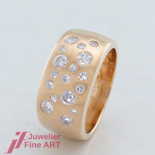 Brillant ring mit 17 - -,
