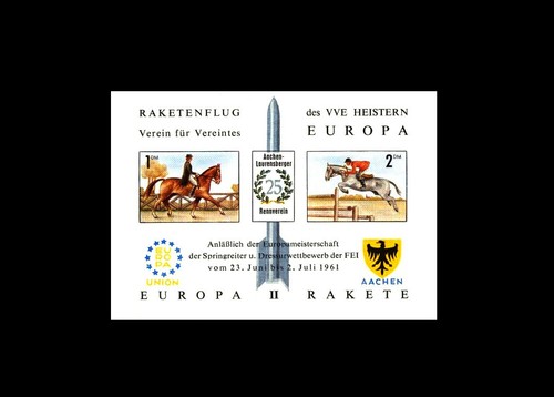 Germany vignette raketenpost - germany:,