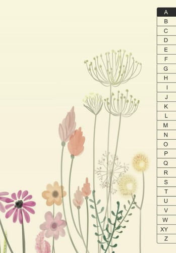 Adressbuch blumen din a5 - "blumen",