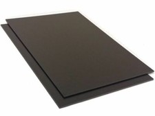 Kunststoffplatte ABS 1mm Schwarz 1000 x 500 mm (100 x 50 cm) Einseitige ...