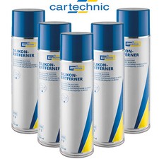 5x Cartechnic Silikonentferner Spray Silikon & Öl-Entferner Entfetter 500ml