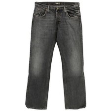 #7243 LEE Herren Jeans Hose KNOX Straight ohne Stretch black schwarz 34/32