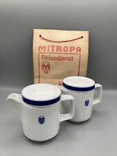 Original Mitropa Geschirr - 2 Kännchen mit Papiertragetasche
