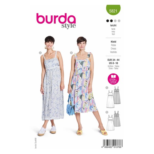 Burda style schnittmuster - schnittmuster, nr