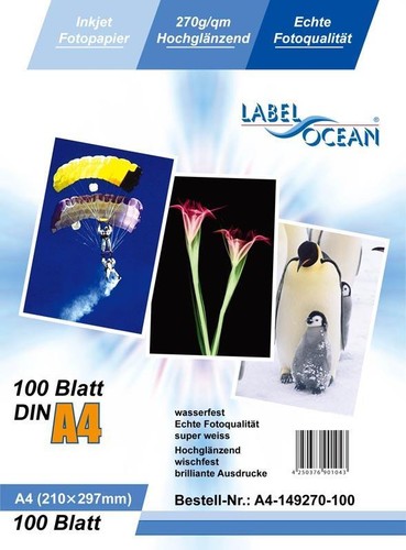 100 blatt din - blatt, 270g/m²