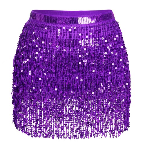 Glitzer damen rock pailletten - glitzer,