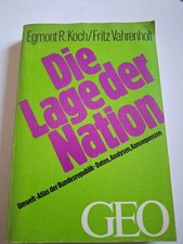 Die Lage der Nation Egmont R. Koch Fritz Vahrenholt GEO Umwelt-Atlas Hardcover