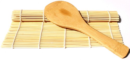 Sushi matte aus bambus - sushi,