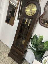 Standuhr antik Eiche mit Schlagwerk Uhr Antik Pendeluhr Funktioniert