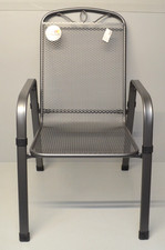 Siena Garden Elda Stapelsessel Gartenstuhl matt-anthrazit Streckmetall