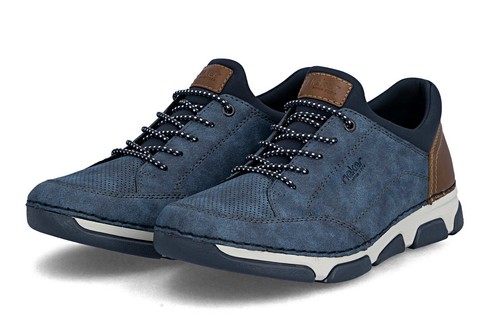 Rieker halbschuh blau slipper - rieker,